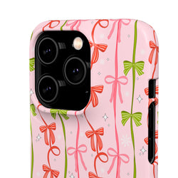 Image of Christmas Ribbon - Snap Case