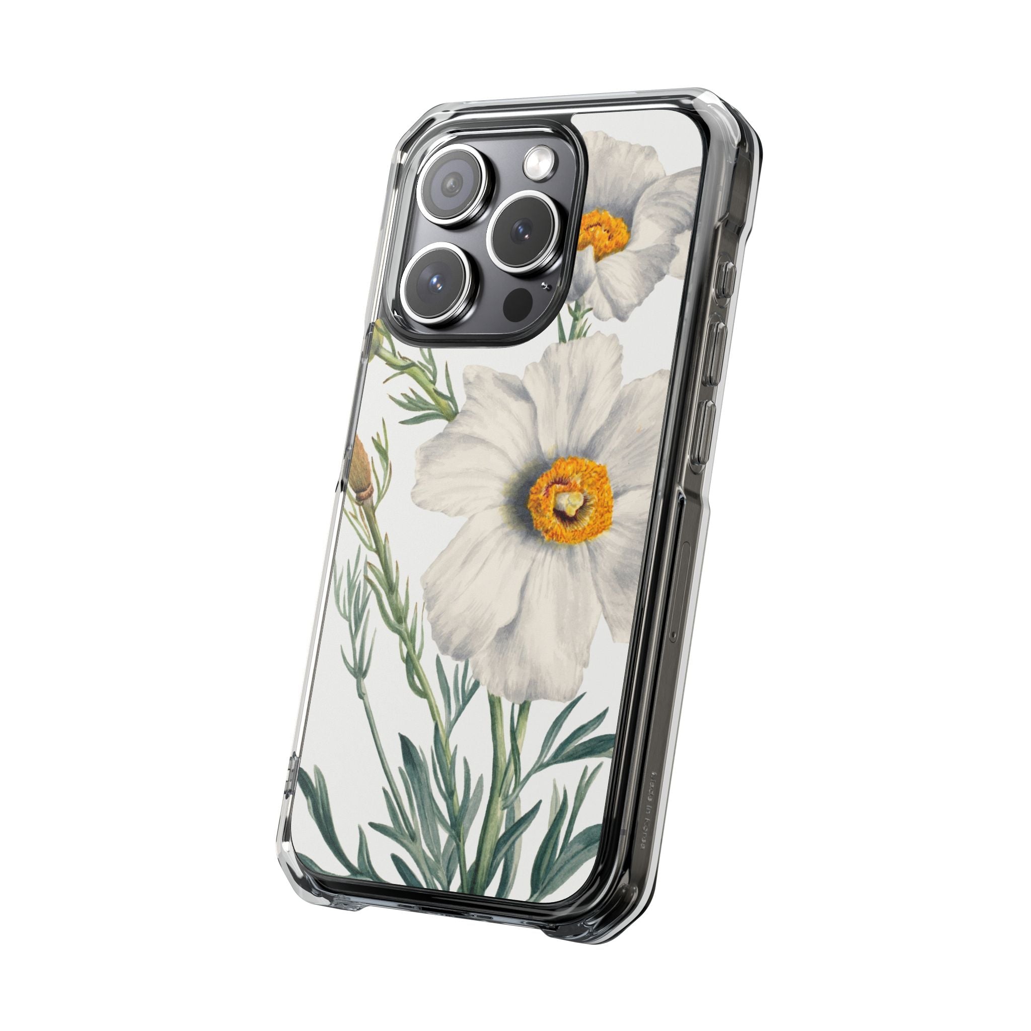 Matilija Poppy by Mary Vaux Walcott - Magnetic Clear Impact Case