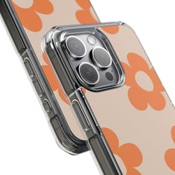 Image of Retro Petals - Magnetic Clear Impact Case