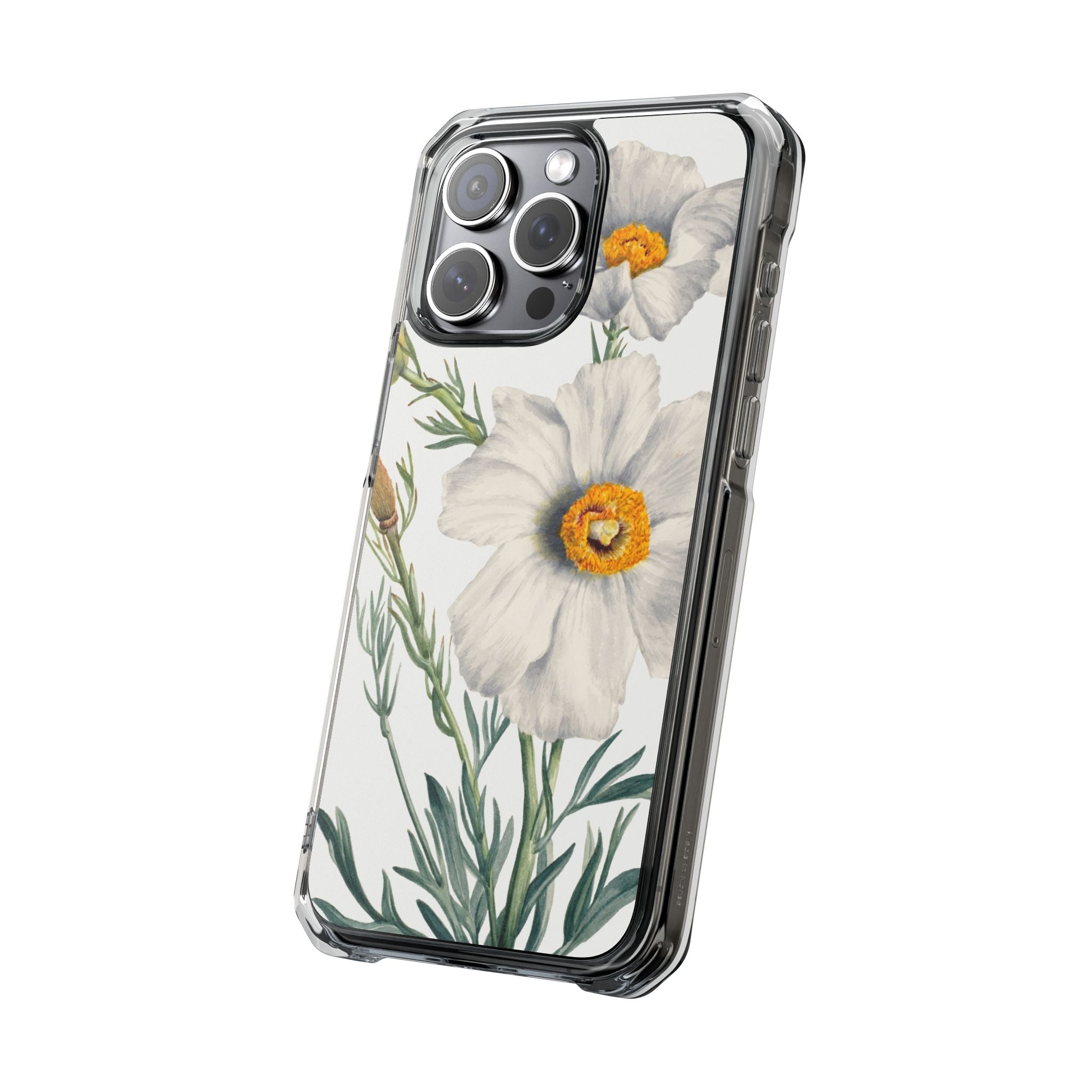 Matilija Poppy by Mary Vaux Walcott - Magnetic Clear Impact Case