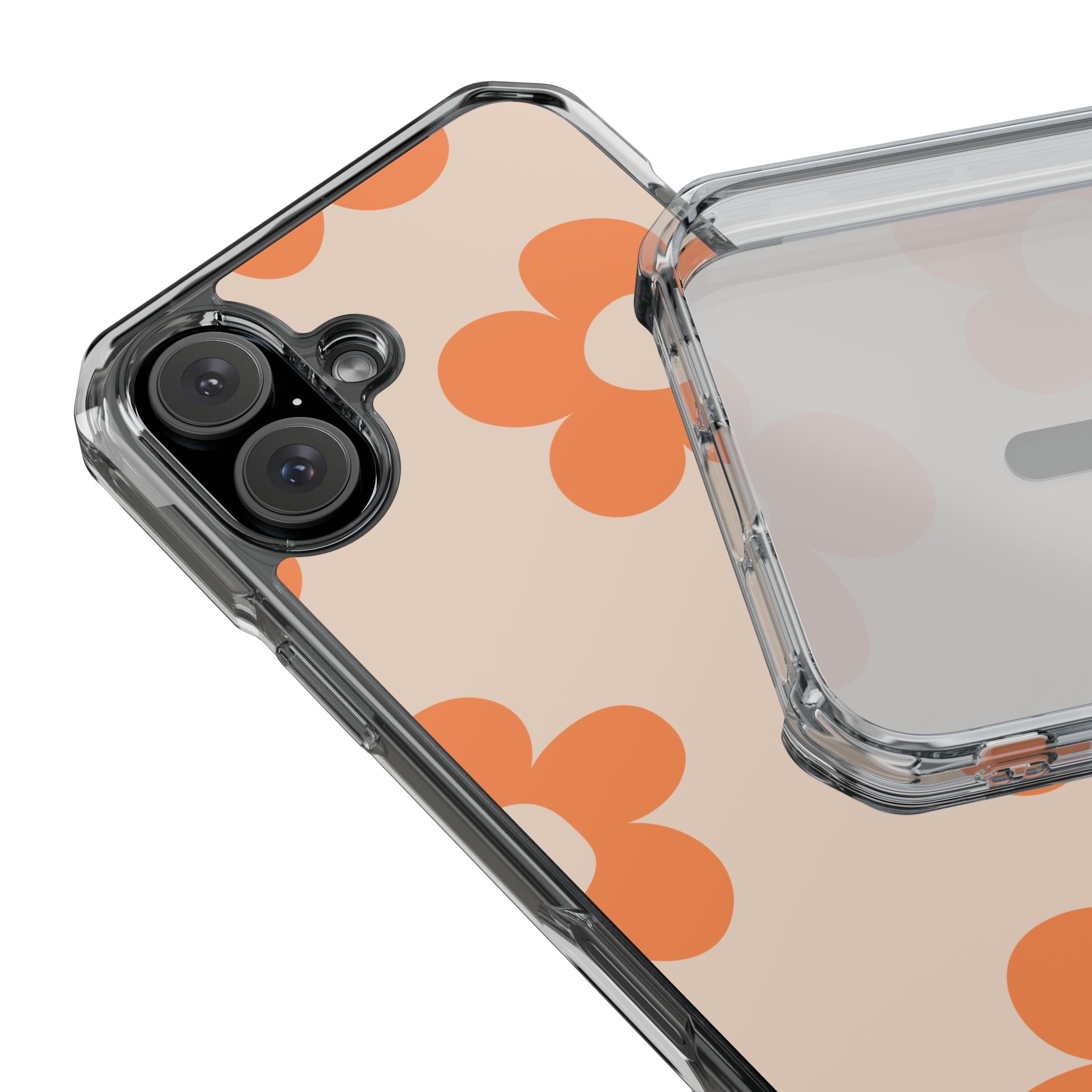 Retro Petals - Magnetic Clear Impact Case