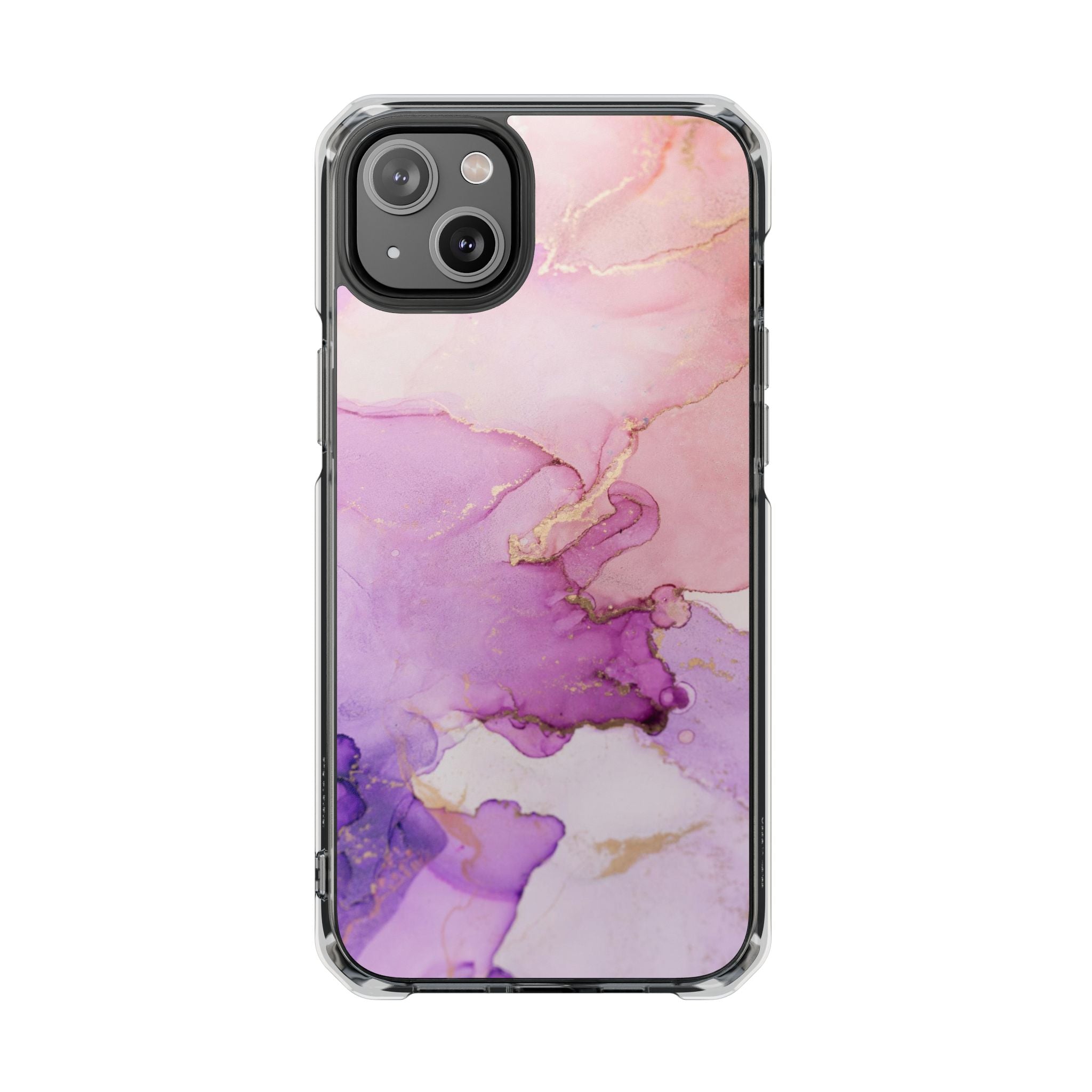 Pink Marble - Magnetic Clear Impact Case