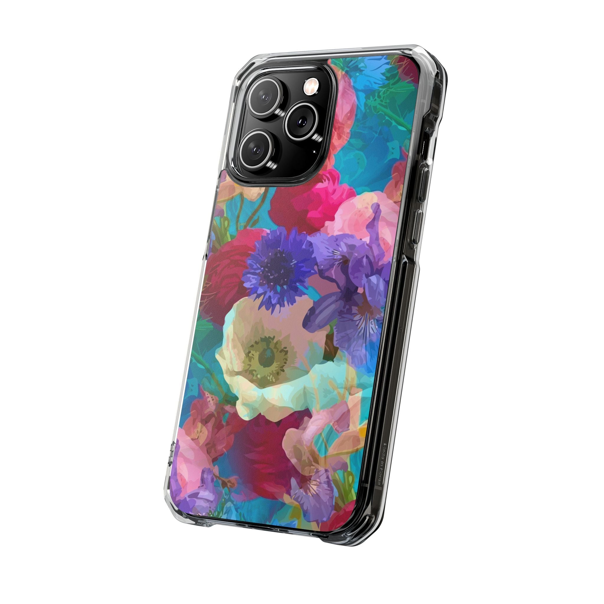 Poppy Rose - Magnetic Clear Impact Case