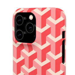 Image of Pink Geo - Snap Case