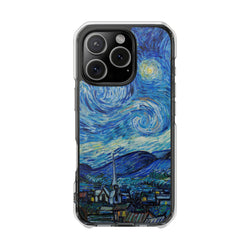 Image of Vincent Van Gogh's The Starry Night - Magnetic Clear Impact Case