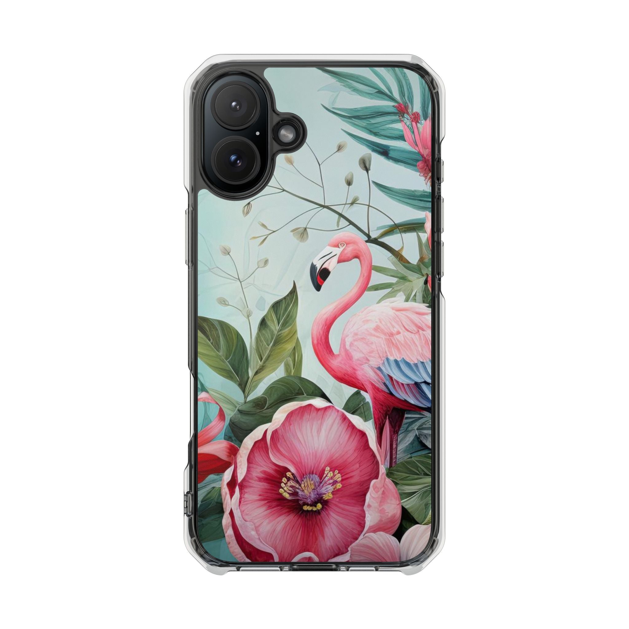 Flamingo - Magnetic Clear Impact Case