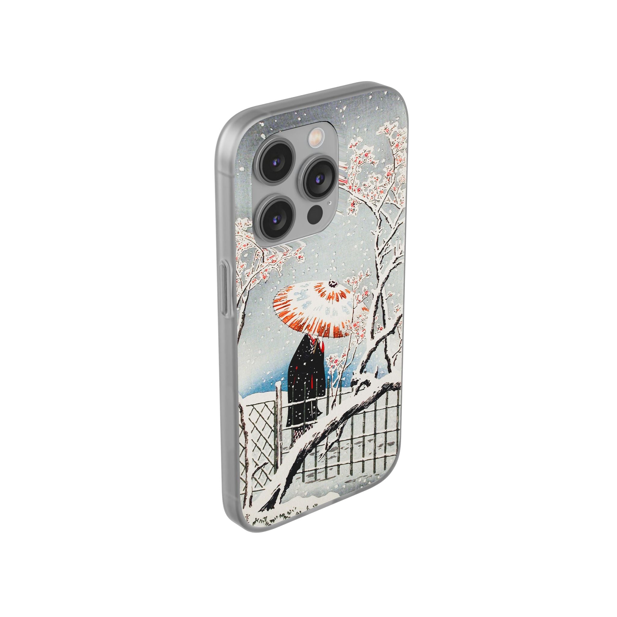 Plum Tree in Snow by Hiroaki Takahashi - Flexi Case