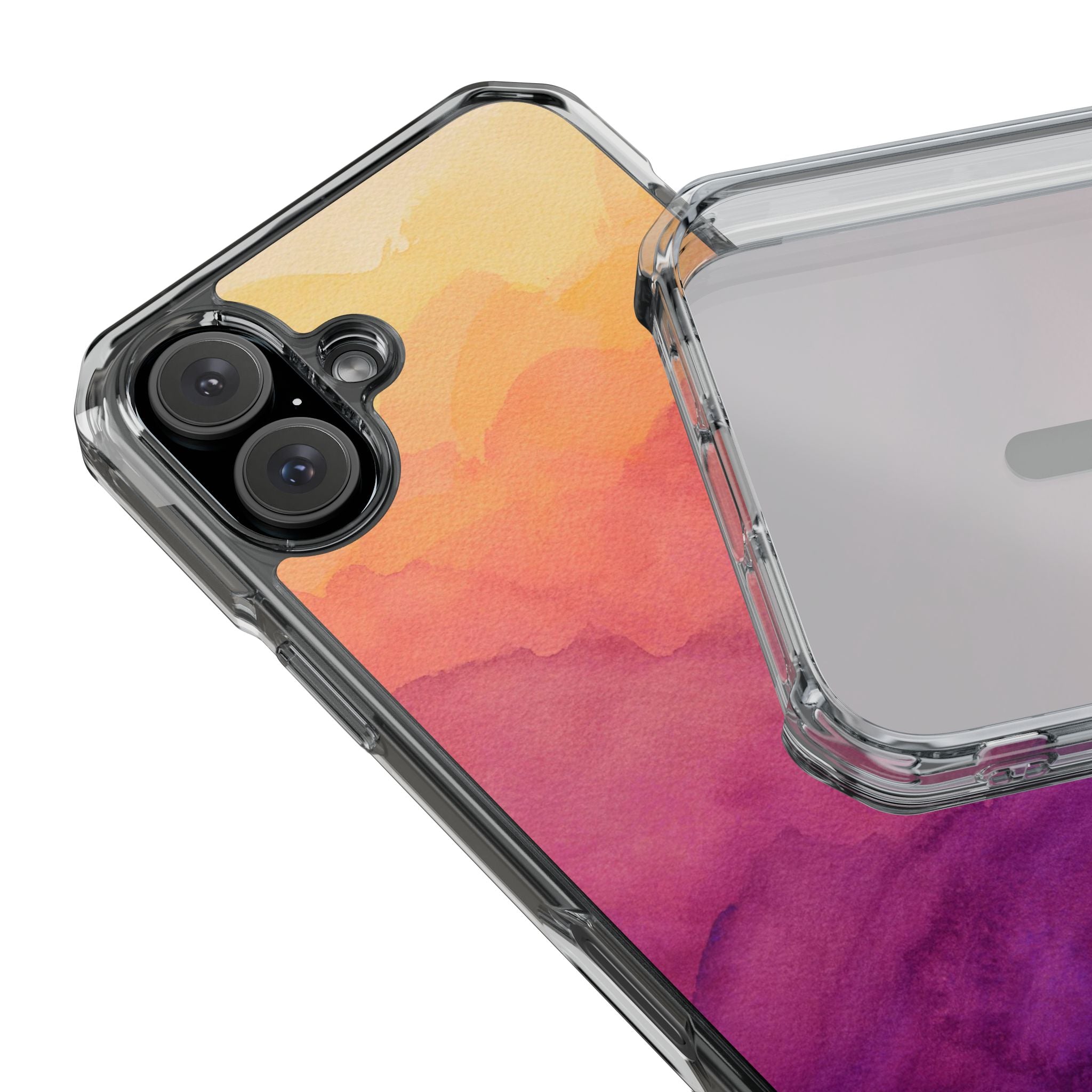 Watercolour Sunrise - Magnetic Clear Impact Case