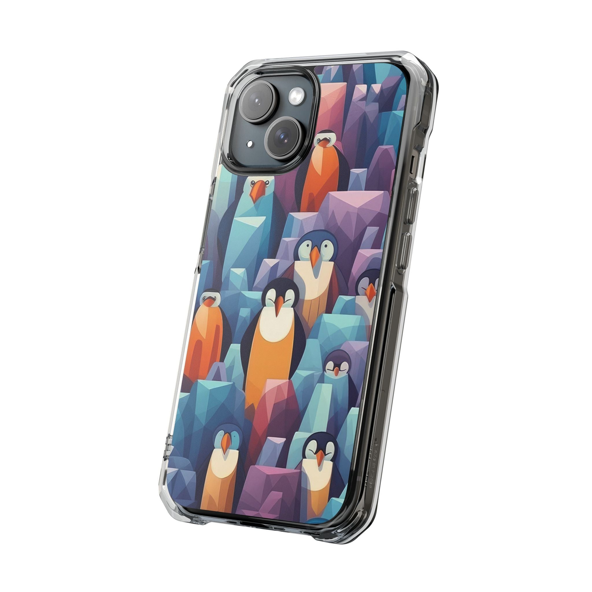 Penguin Family - Magnetic Clear Impact Case