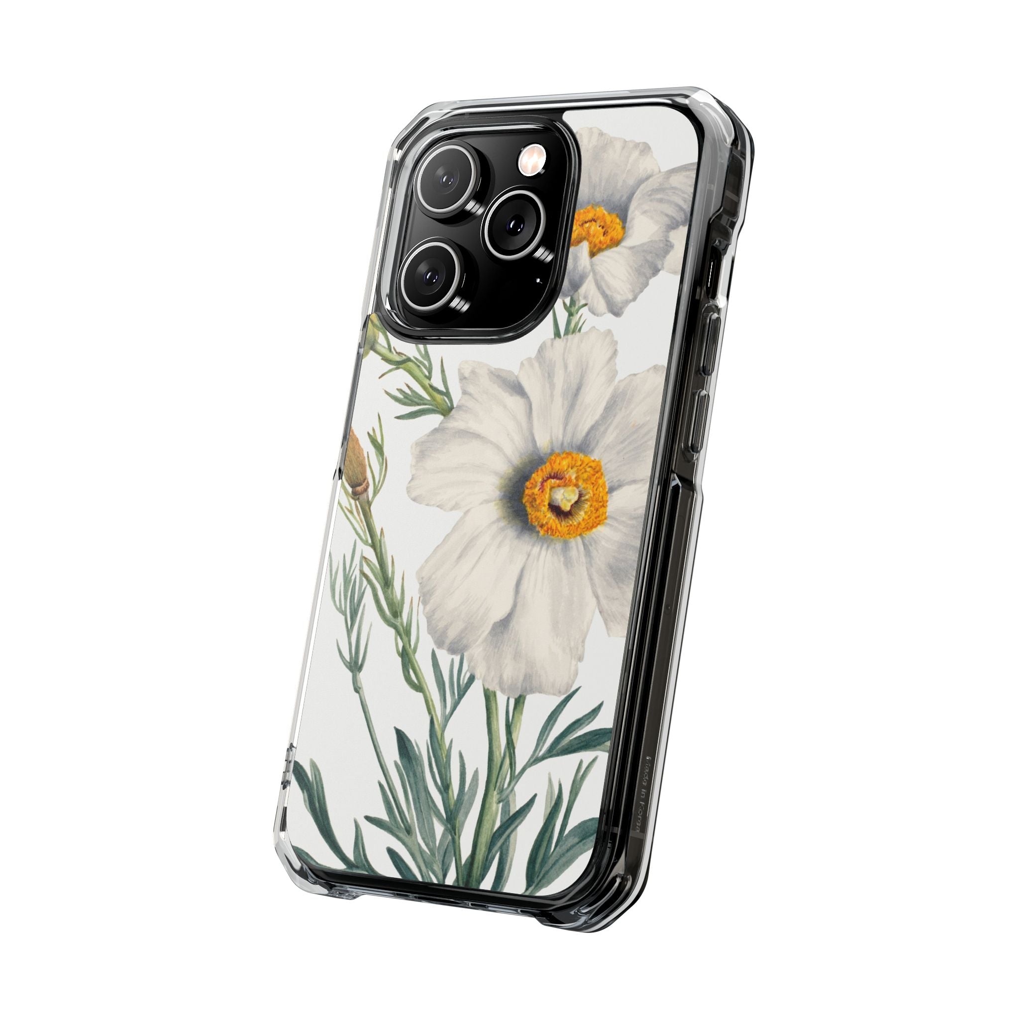 Matilija Poppy by Mary Vaux Walcott - Magnetic Clear Impact Case