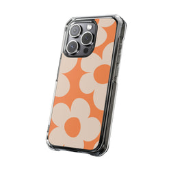 Image of Retro Flowers - Magnetic Clear Impact Case