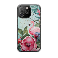 Image of Flamingo - Magnetic Clear Impact Case