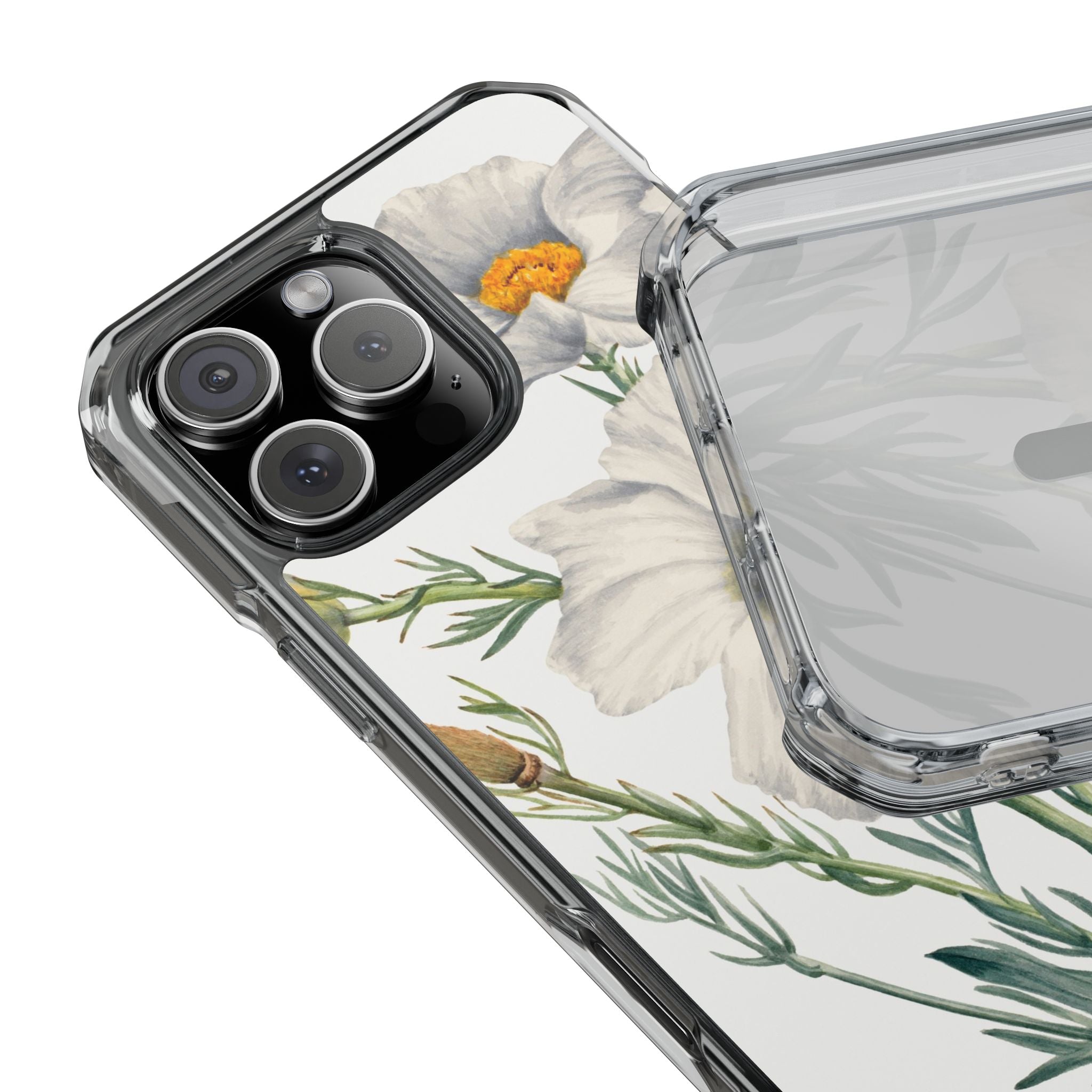 Matilija Poppy by Mary Vaux Walcott - Magnetic Clear Impact Case