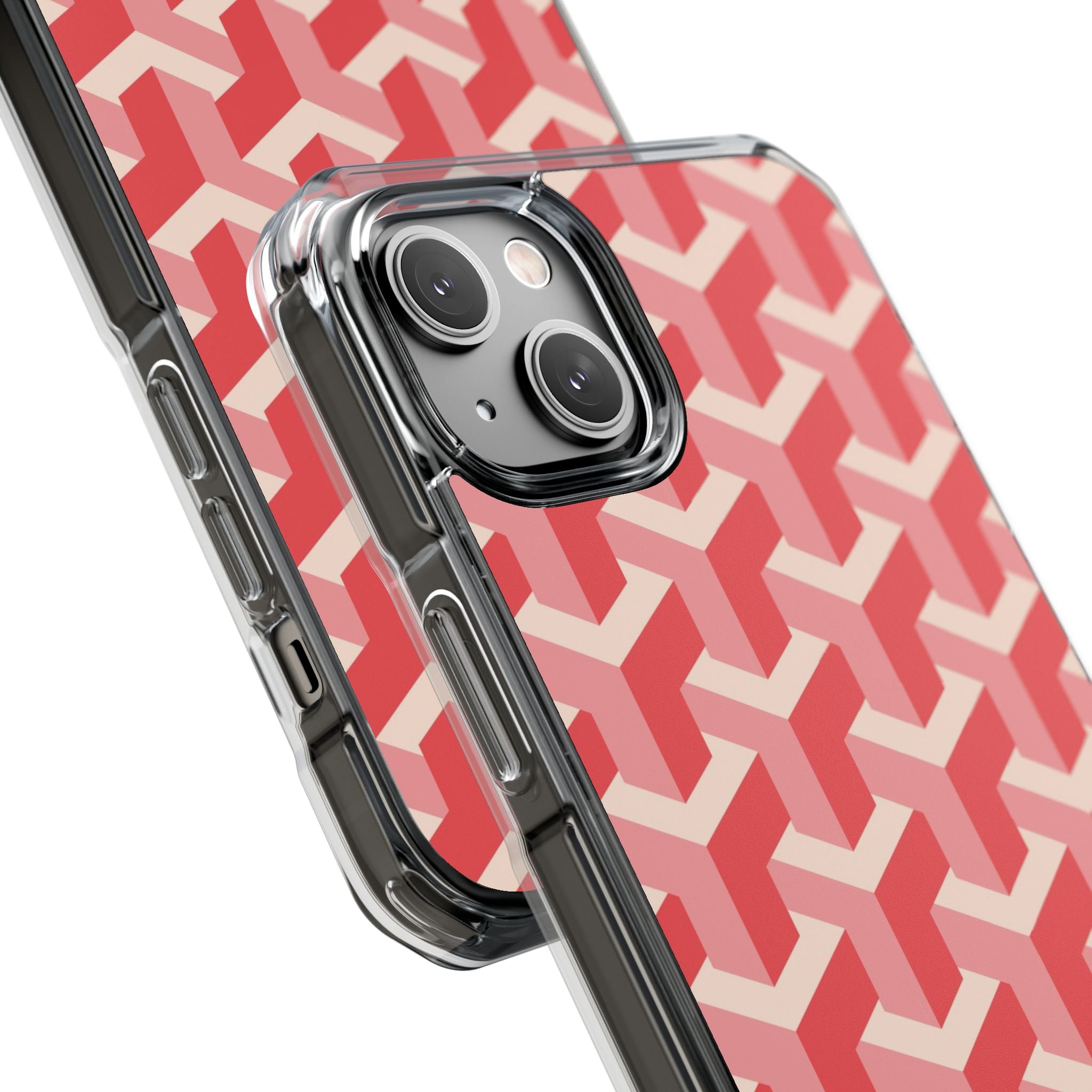 Pink Geo - Magnetic Clear Impact Case