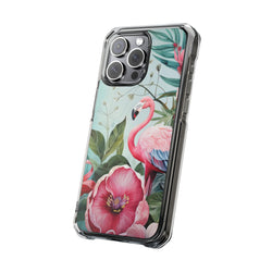 Image of Flamingo - Magnetic Clear Impact Case