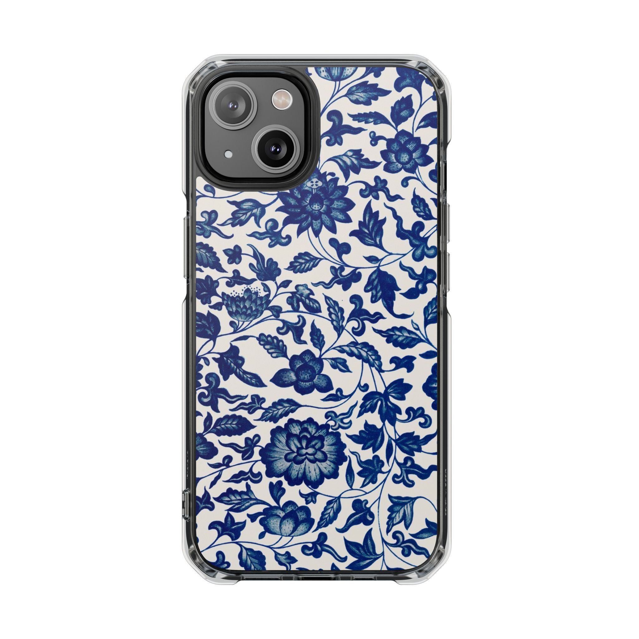 Blue Flower - Magnetic Clear Impact Case