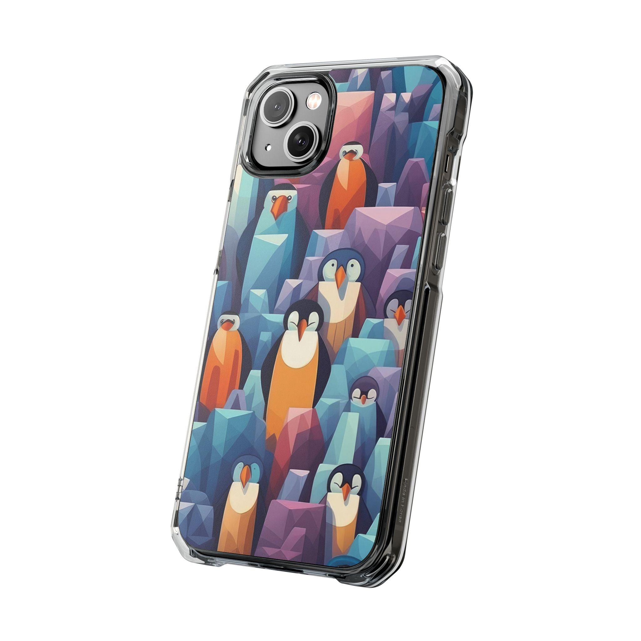 Penguin Family - Magnetic Clear Impact Case