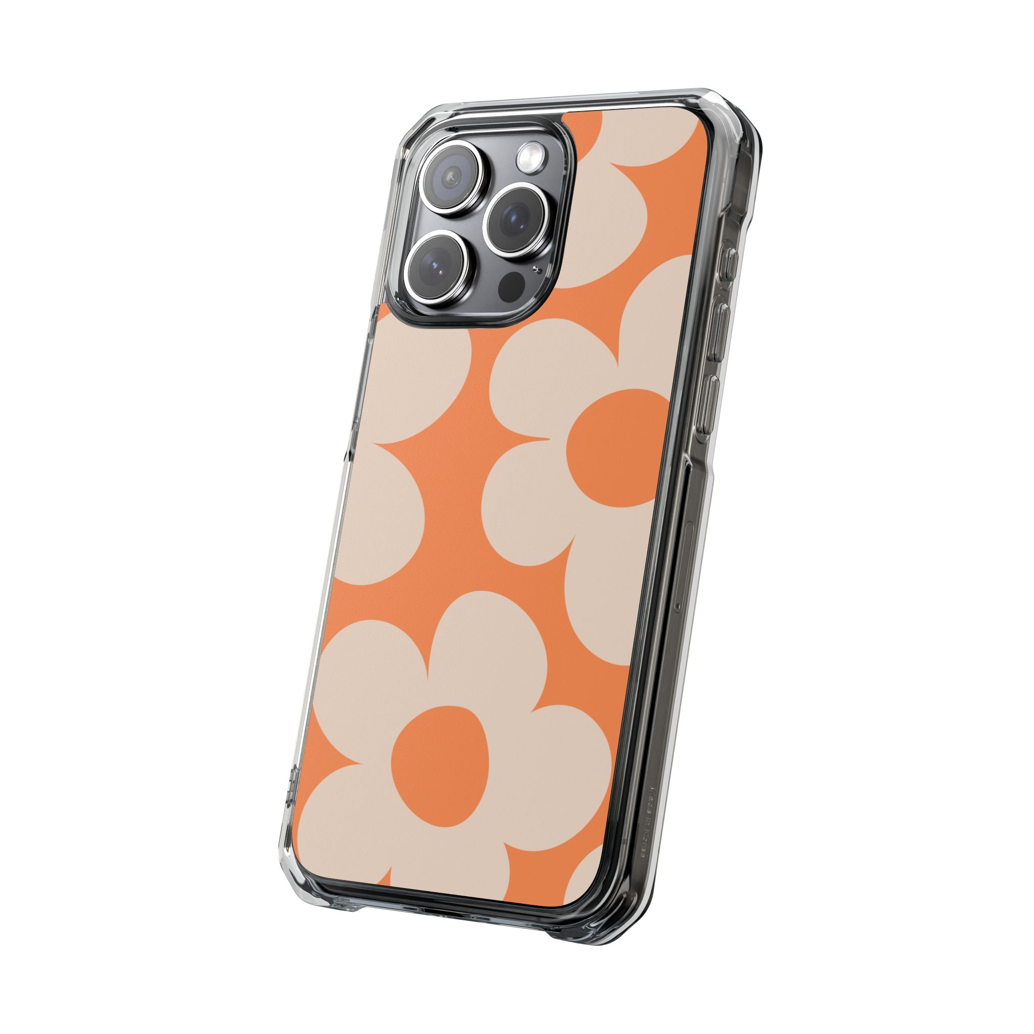 Retro Flowers - Magnetic Clear Impact Case