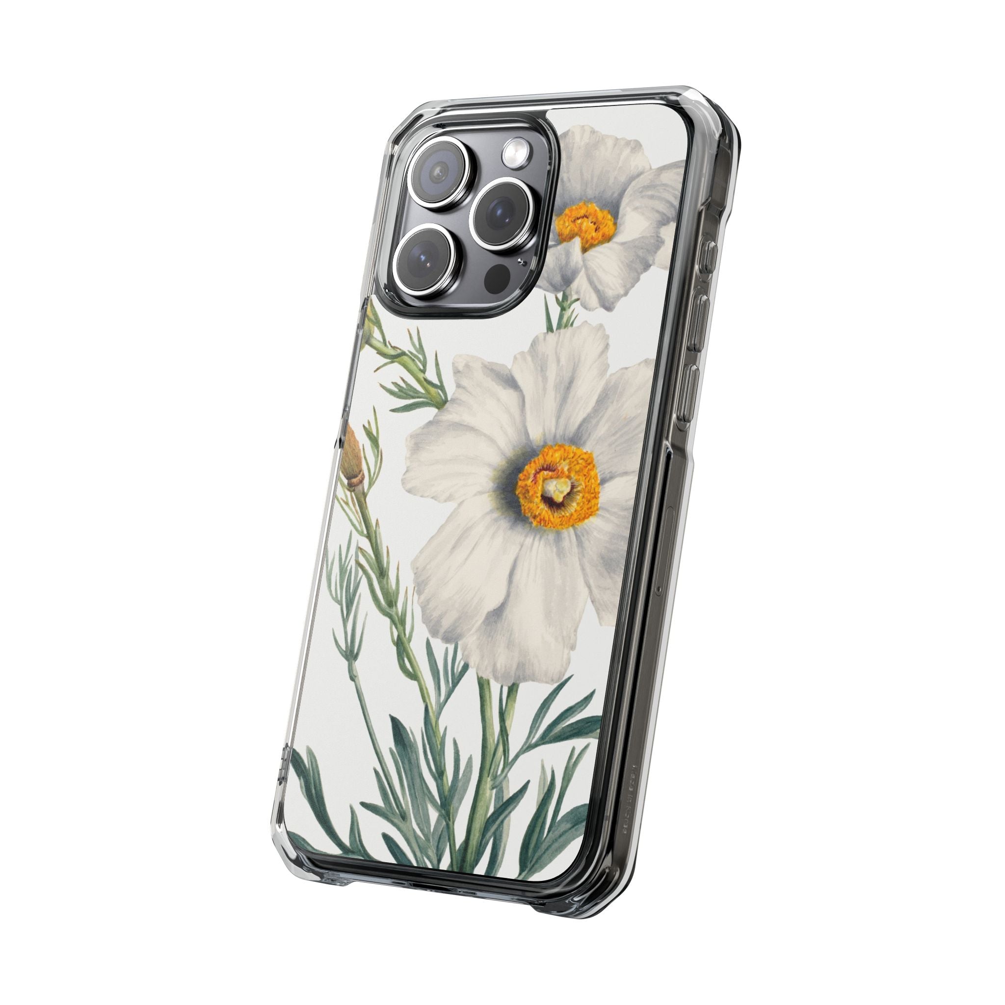 Matilija Poppy by Mary Vaux Walcott - Magnetic Clear Impact Case