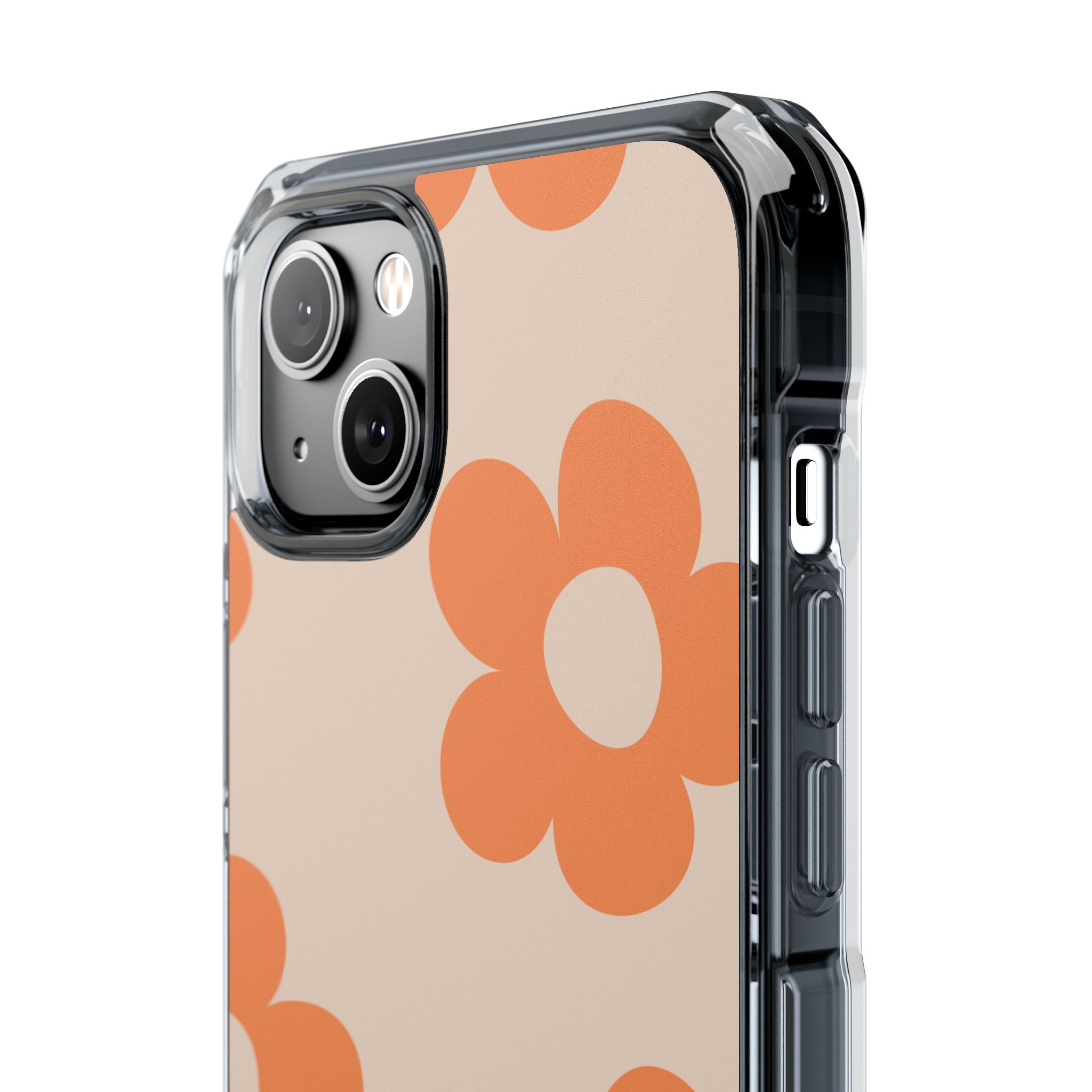 Retro Petals - Magnetic Clear Impact Case