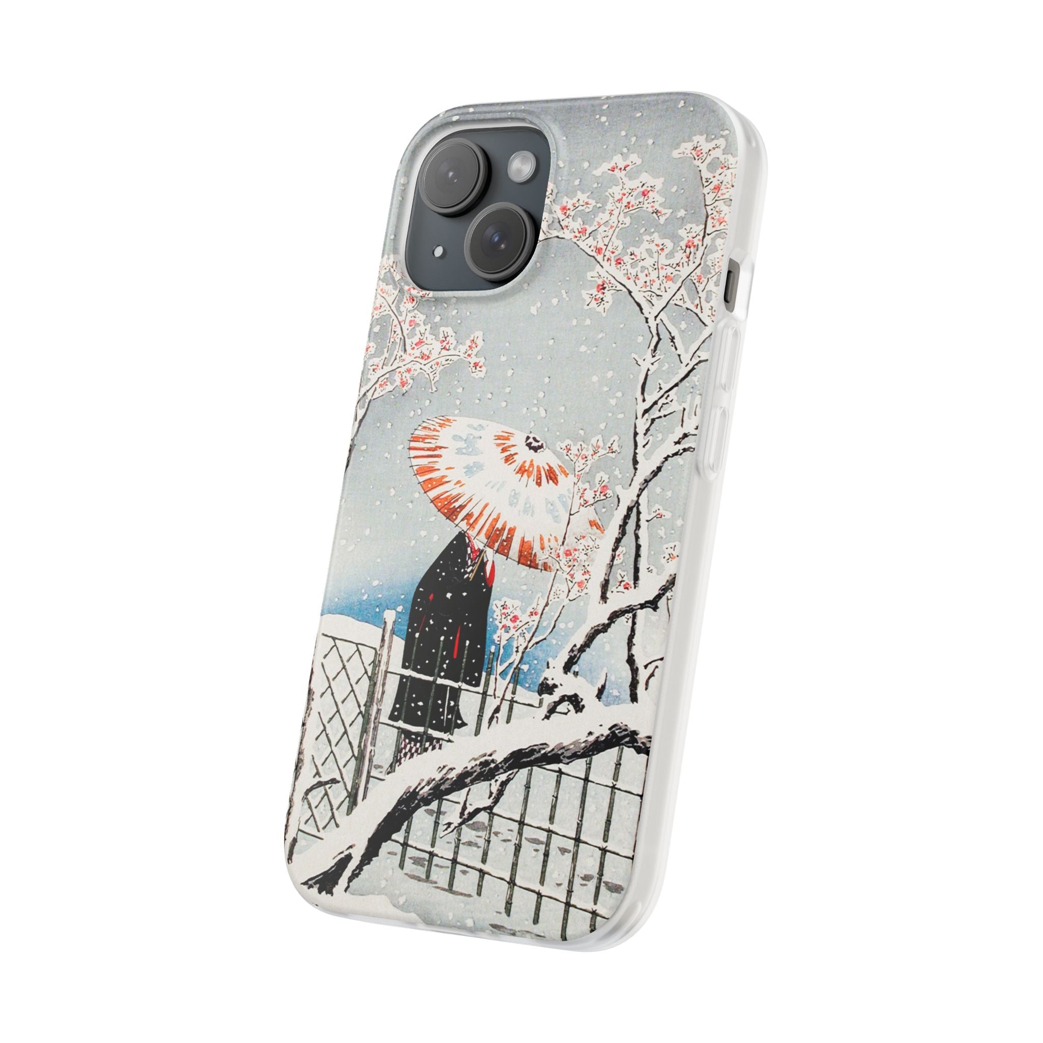 Plum Tree in Snow by Hiroaki Takahashi - Flexi Case