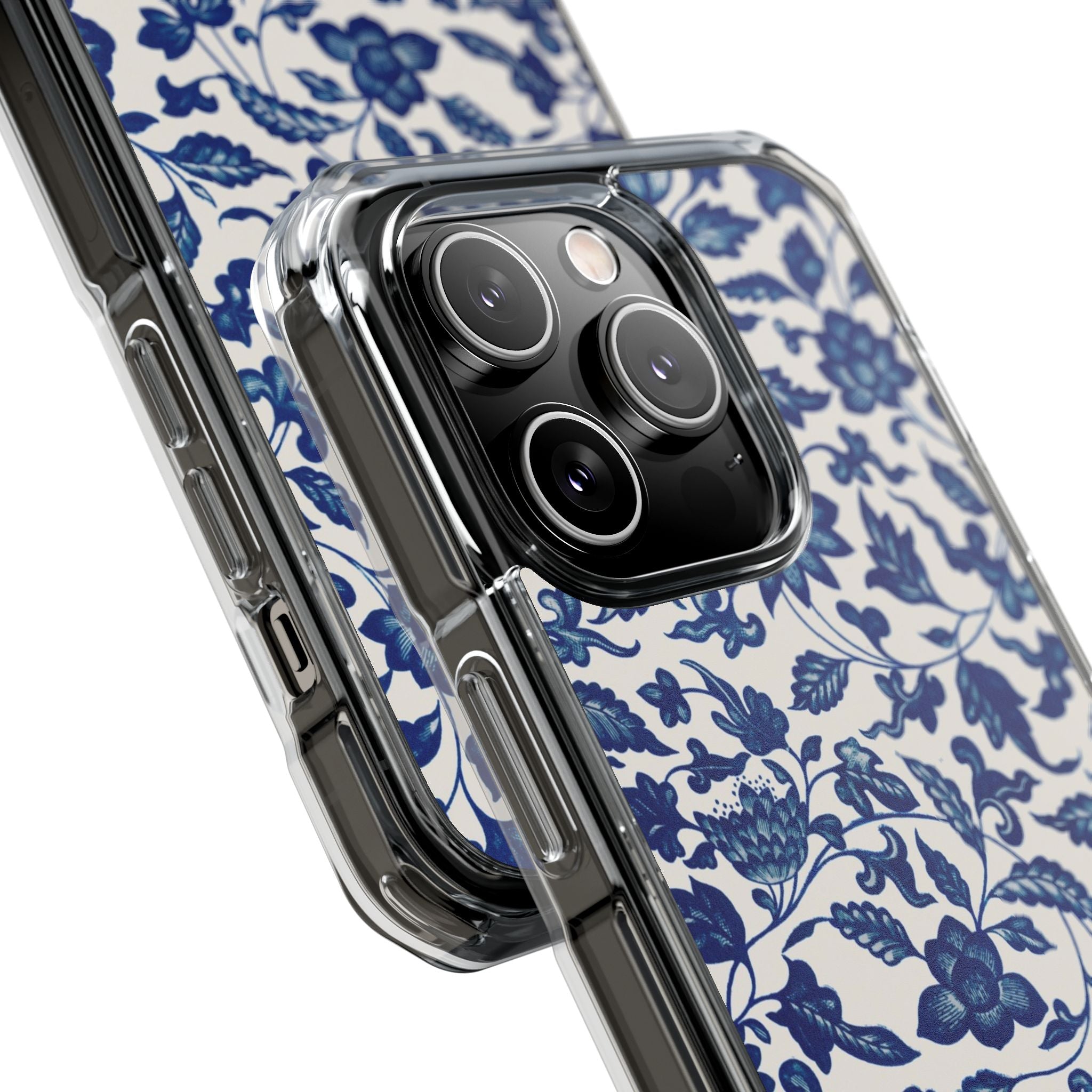 Blue Flower - Magnetic Clear Impact Case