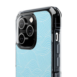 Image of Ocean Lines - Magnetic Clear Impact Case