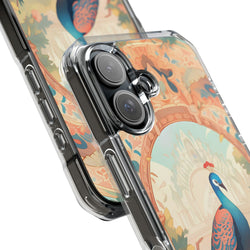 Image of Peacock - Magnetic Clear Impact Case