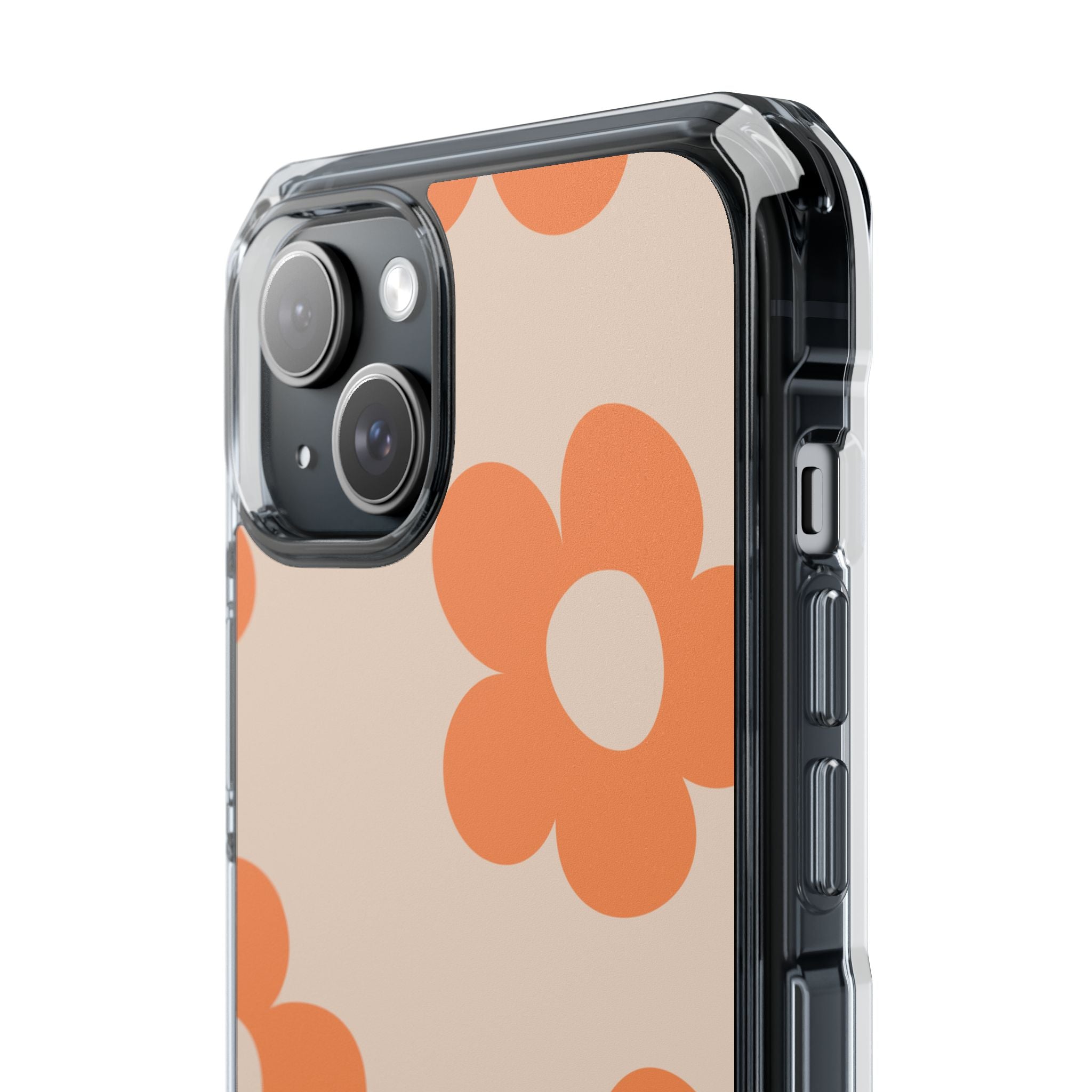 Retro Petals - Magnetic Clear Impact Case