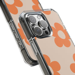 Image of Retro Petals - Magnetic Clear Impact Case