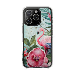 Image of Flamingo - Magnetic Clear Impact Case