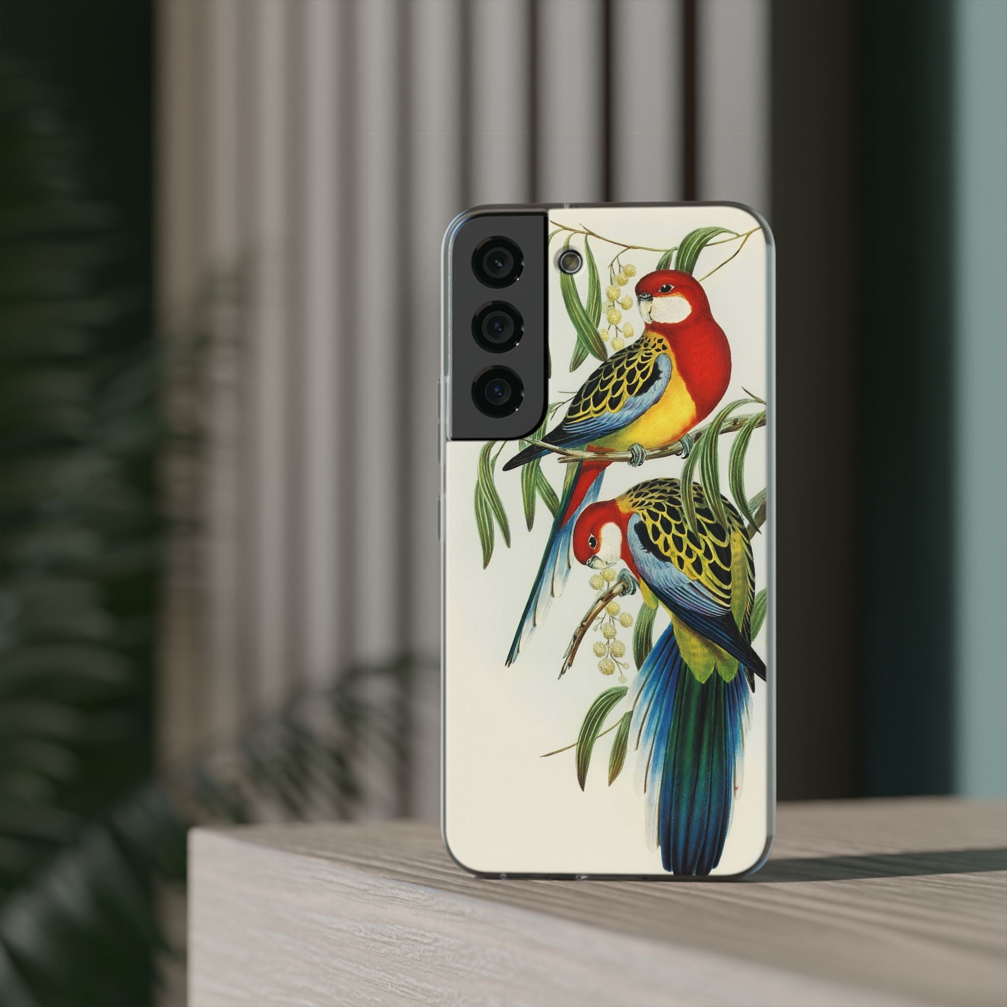 Rosehill Parakeet by Elizabeth Gould - Flexi Case