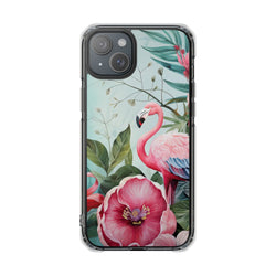 Image of Flamingo - Magnetic Clear Impact Case