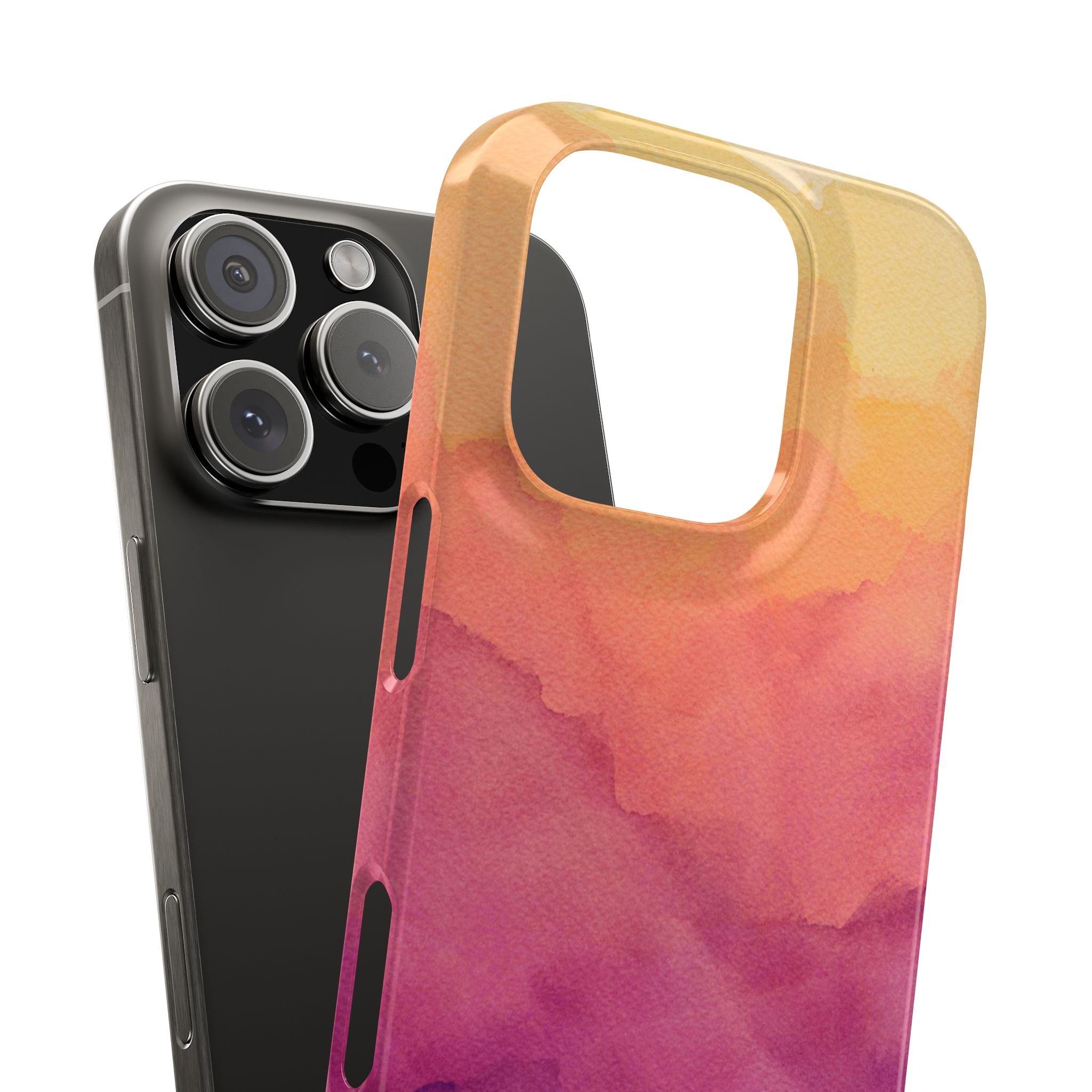 Watercolour Sunrise - Snap Case