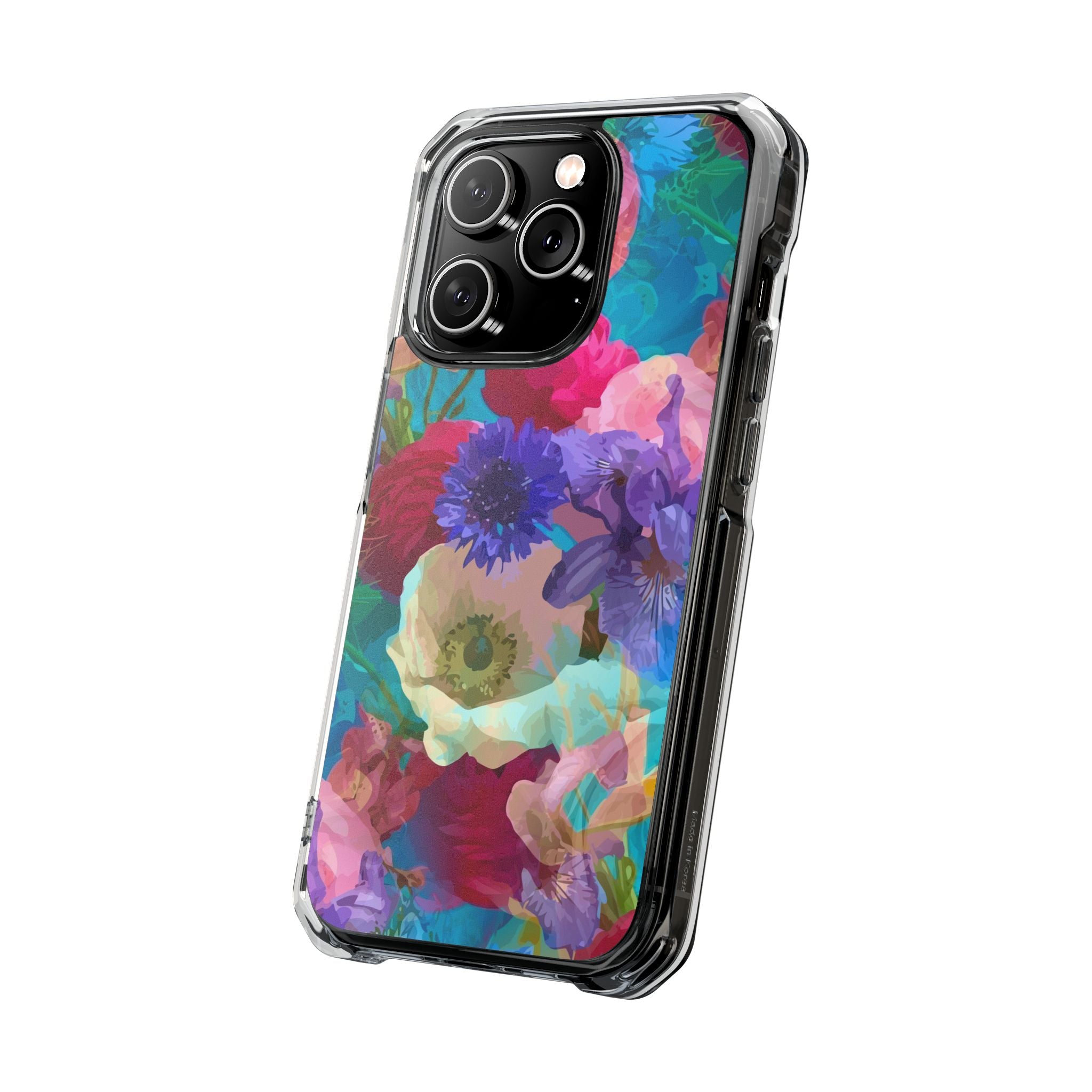 Poppy Rose - Magnetic Clear Impact Case