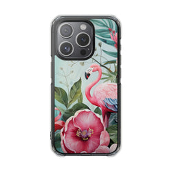 Image of Flamingo - Magnetic Clear Impact Case