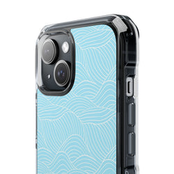 Image of Ocean Lines - Magnetic Clear Impact Case