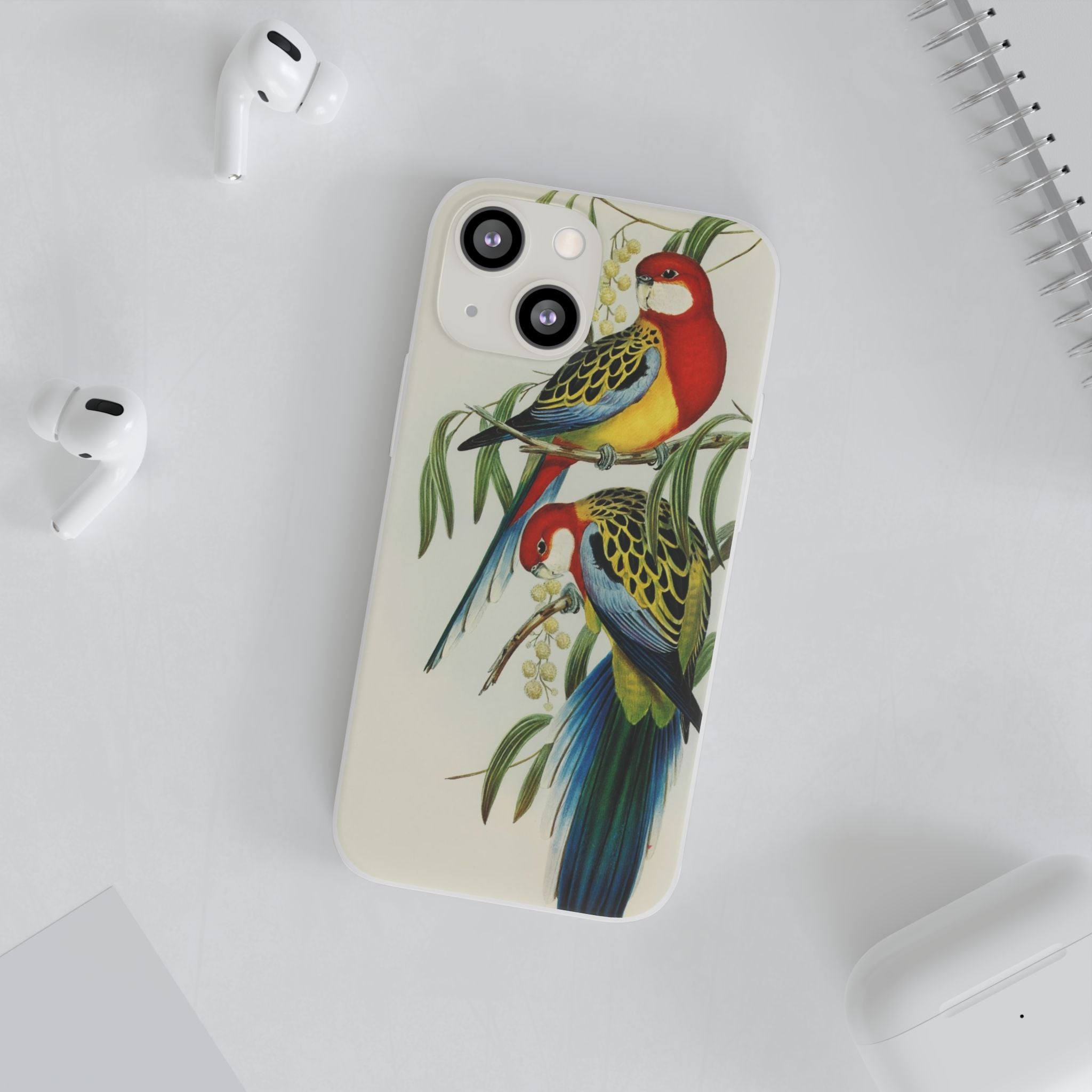 Rosehill Parakeet by Elizabeth Gould - Flexi Case