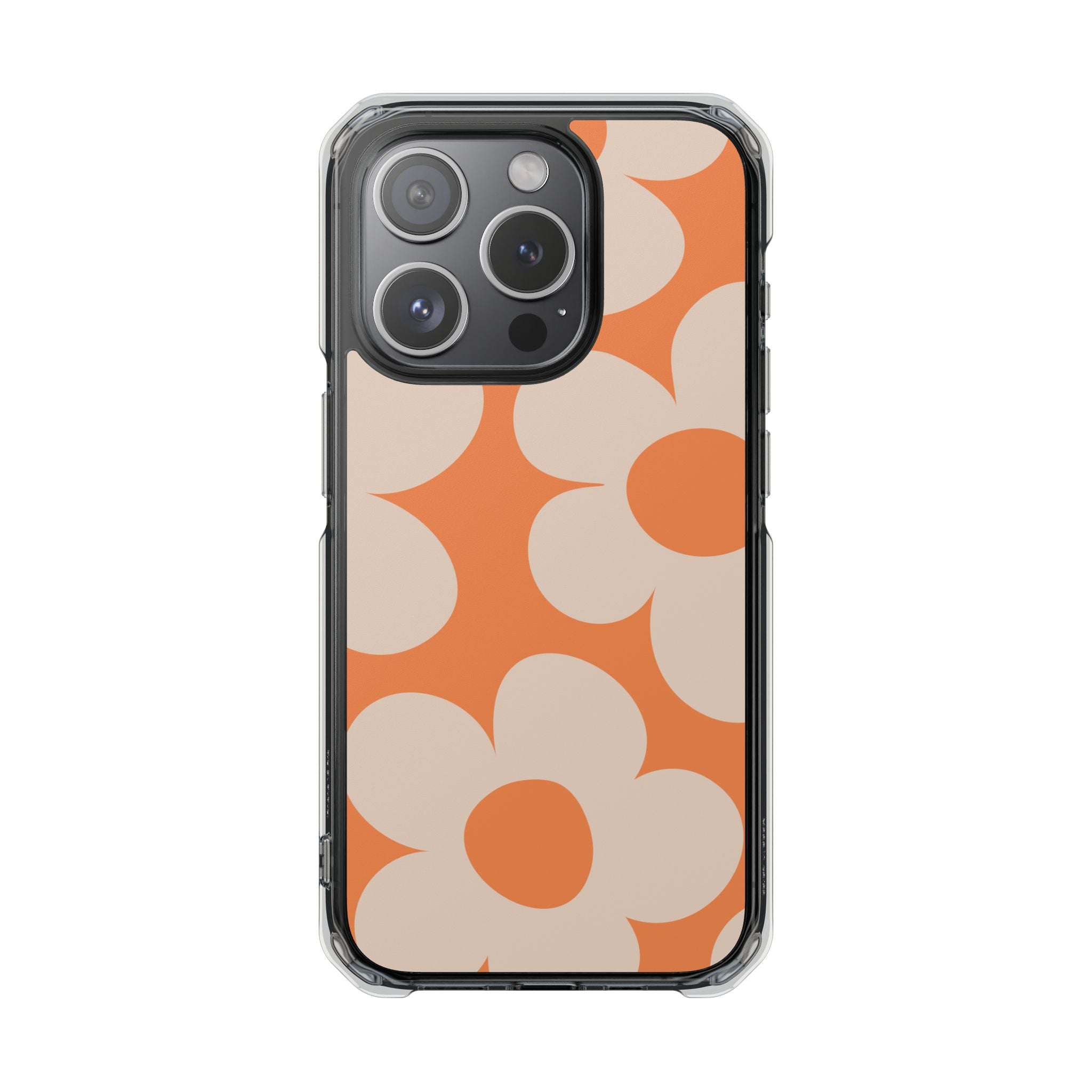 Retro Flowers - Magnetic Clear Impact Case