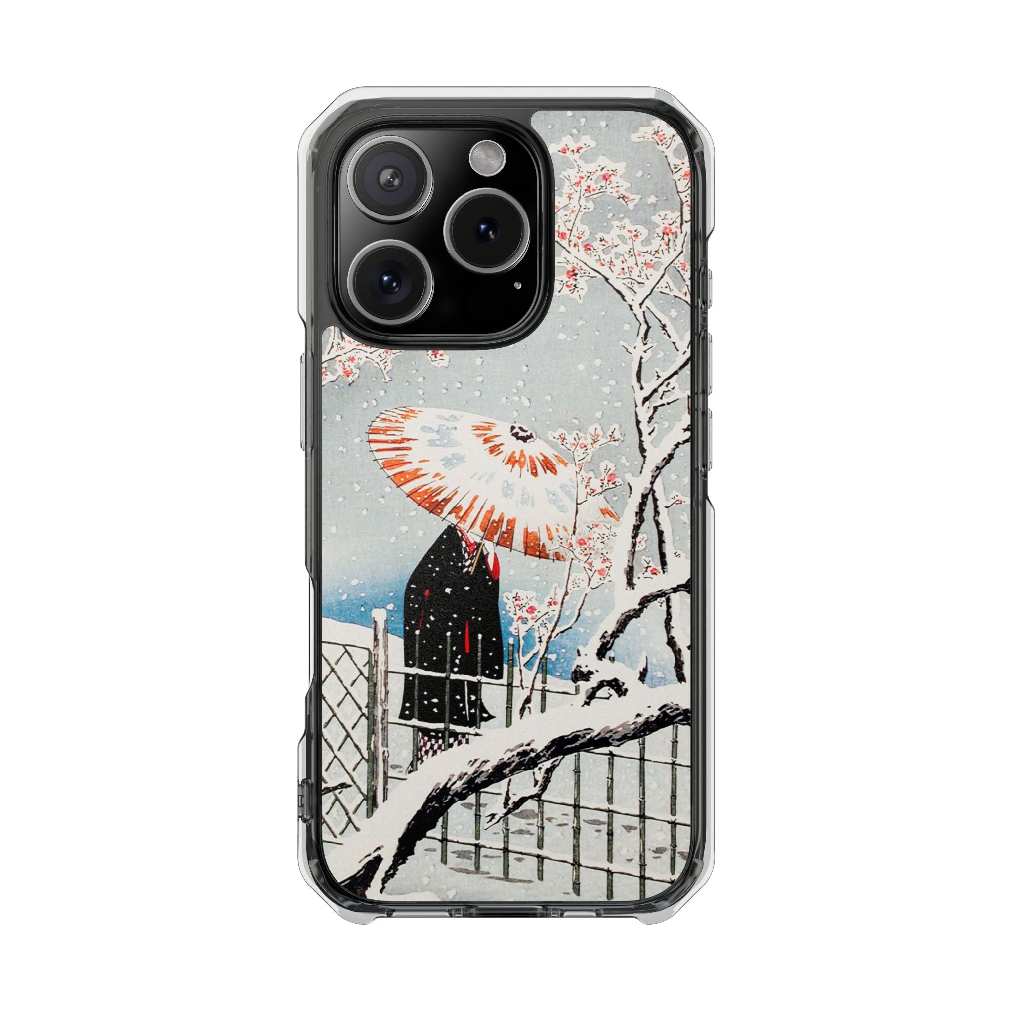 Plum Tree in Snow by Hiroaki Takahashi - Magnetic Clear Impact Case