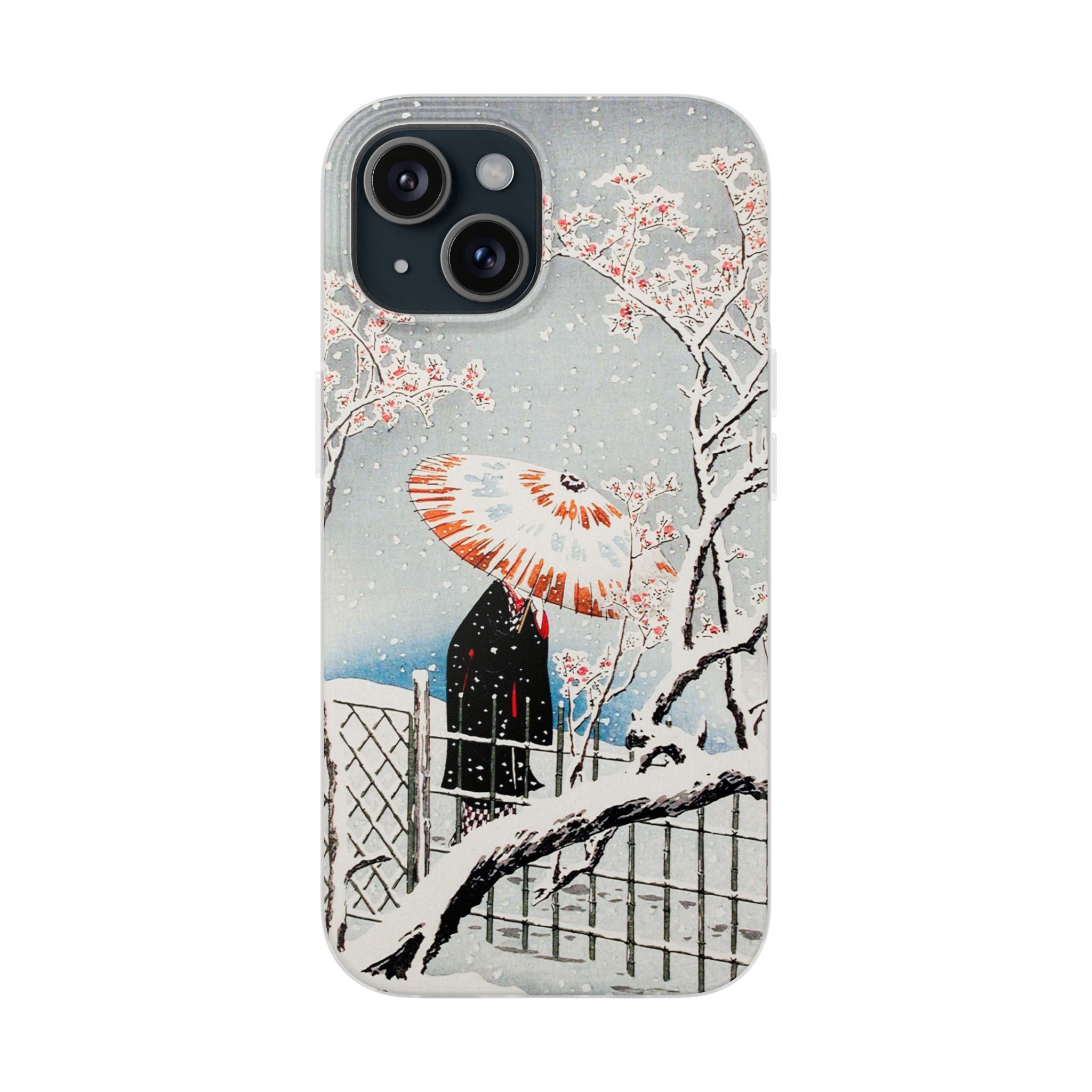 Plum Tree in Snow by Hiroaki Takahashi - Flexi Case