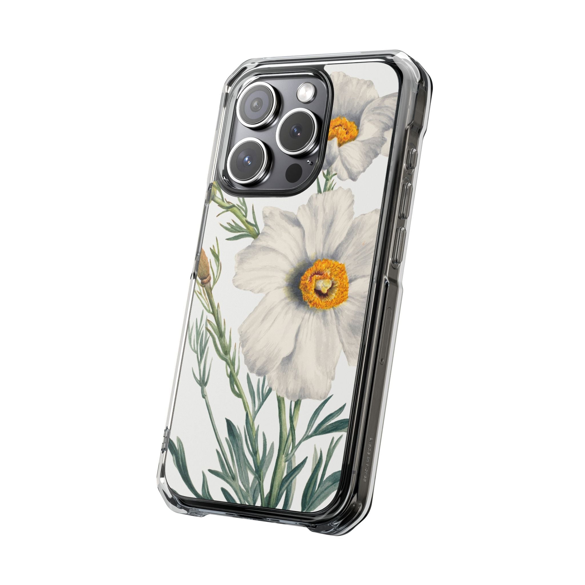 Matilija Poppy by Mary Vaux Walcott - Magnetic Clear Impact Case