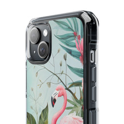 Image of Flamingo - Magnetic Clear Impact Case