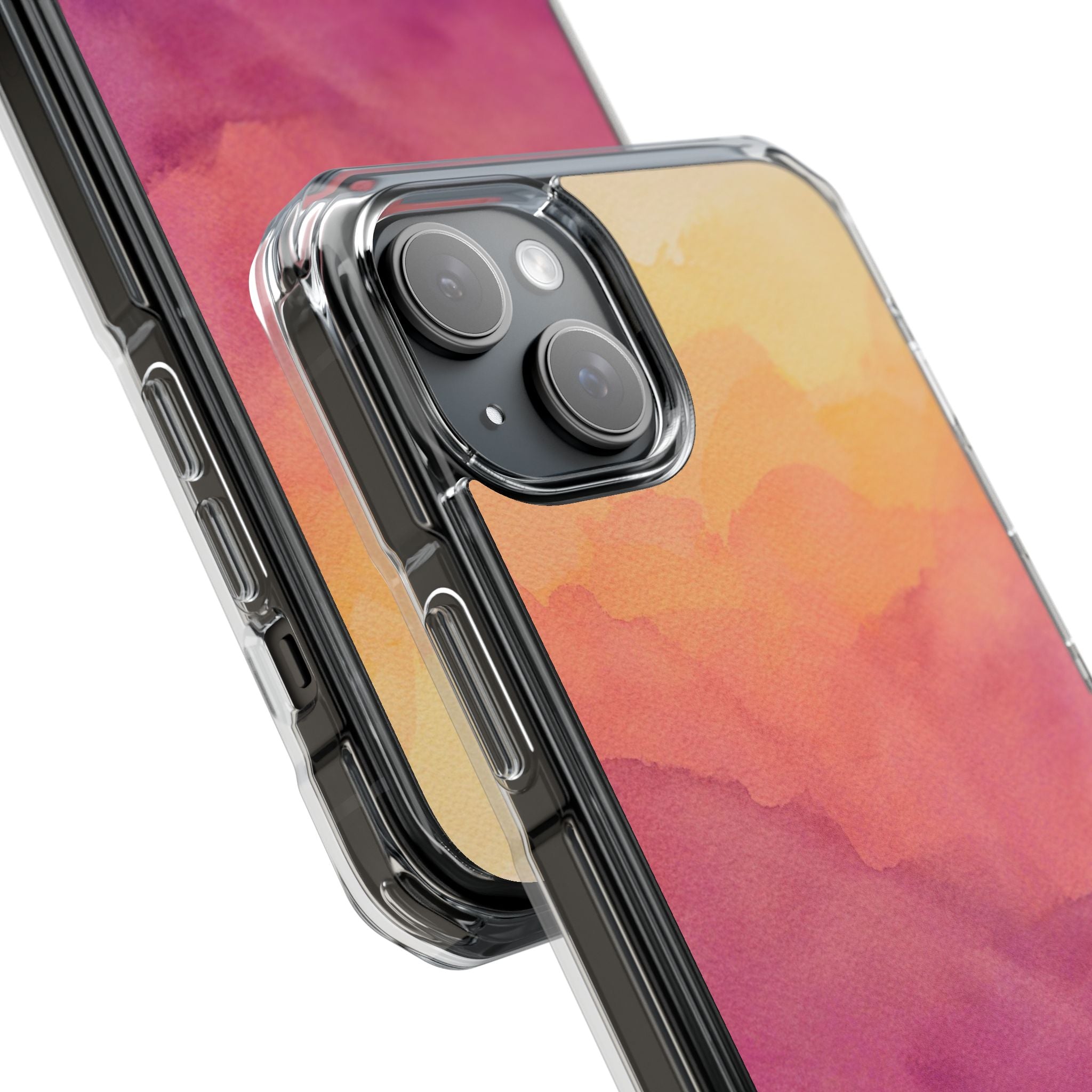 Watercolour Sunrise - Magnetic Clear Impact Case