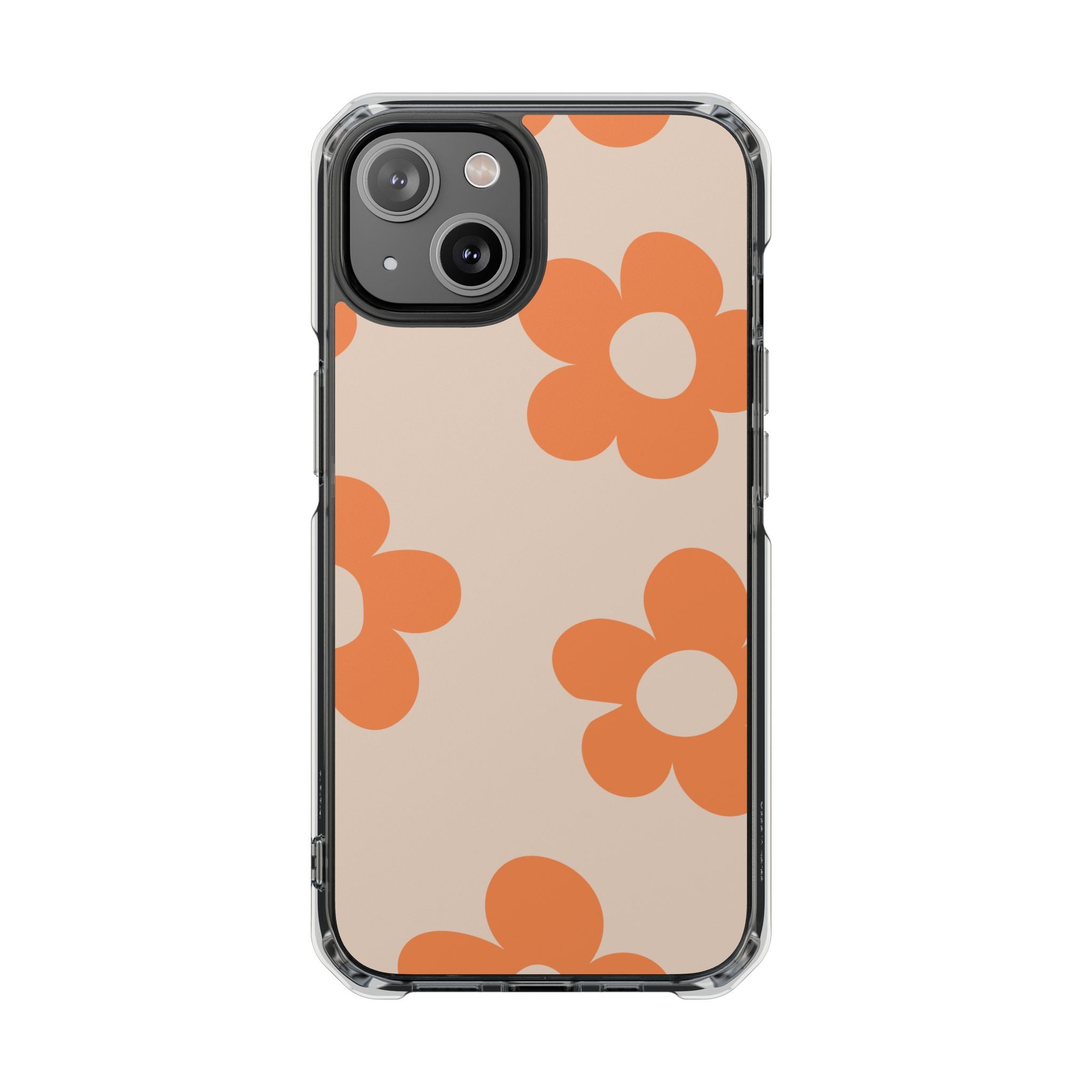 Retro Petals - Magnetic Clear Impact Case