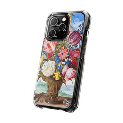 Image of Bouquet of Flowers by Ambrosius Bosschaert - Magnetic Clear Impact Case