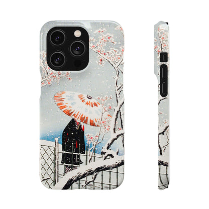 Plum Tree in Snow by Hiroaki Takahashi - Snap Case