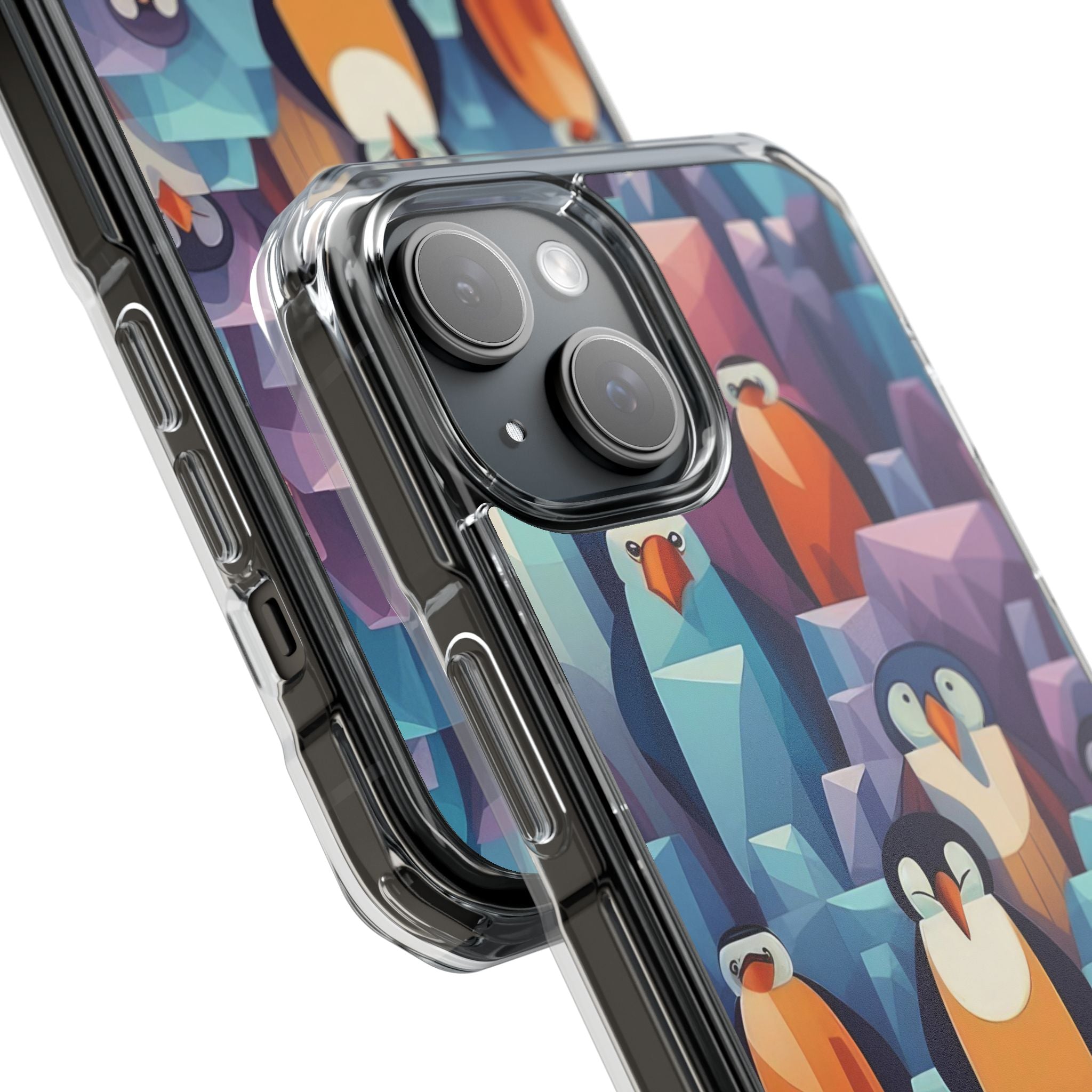 Penguin Family - Magnetic Clear Impact Case