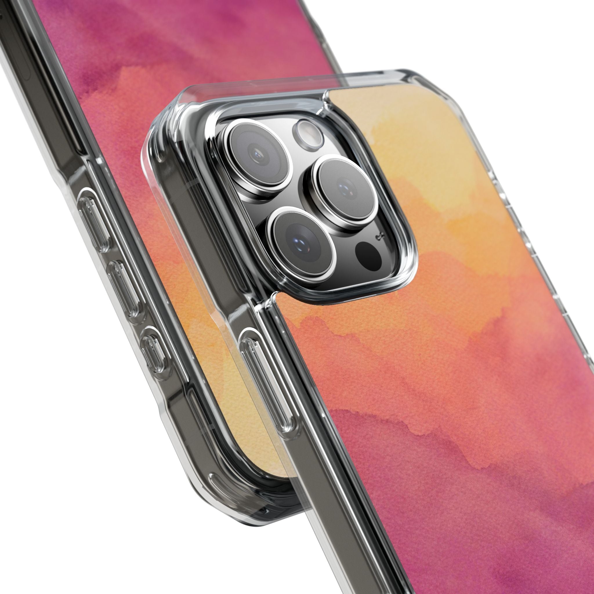 Watercolour Sunrise - Magnetic Clear Impact Case