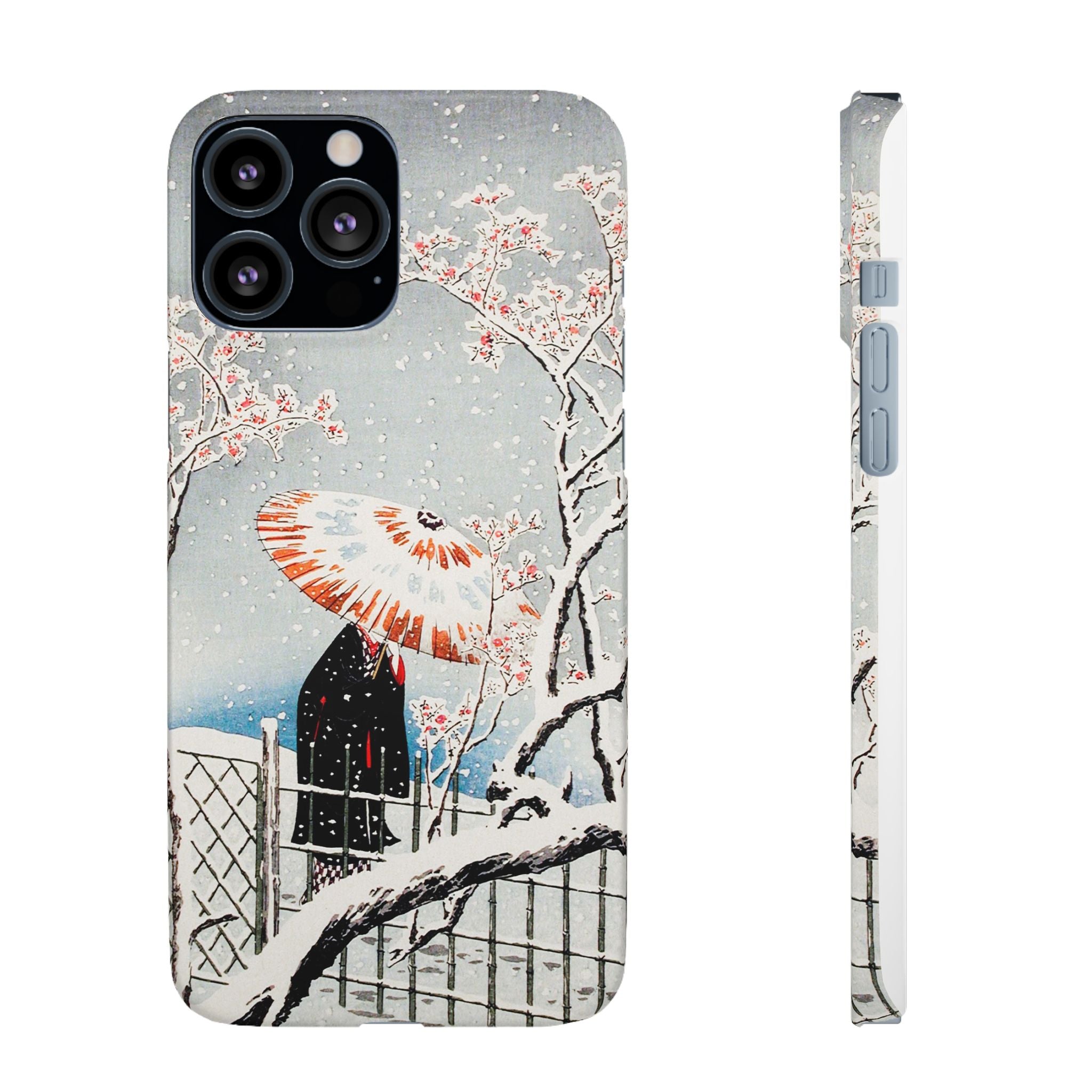 Plum Tree in Snow by Hiroaki Takahashi - Snap Case